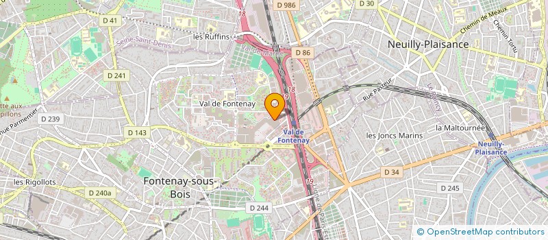 localisation de l'entreprise DRAGON D'ORIENT à FONTENAY-SOUS-BOIS