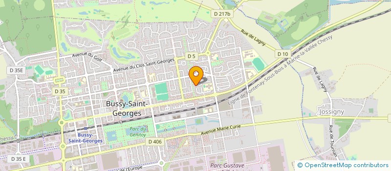 localisation de l'entreprise DRAGON DESIGN  BUSSY-SAINT-GEORGES