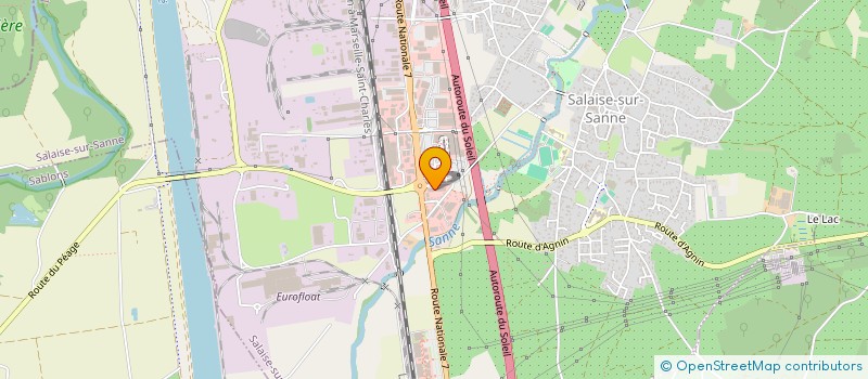 localisation de l'entreprise DRAGON GOURMAND  SALAISE-SUR-SANNE