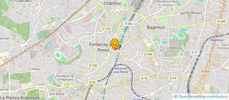 localisation de l'entreprise DRAGON JAUNE à FONTENAY-AUX-ROSES