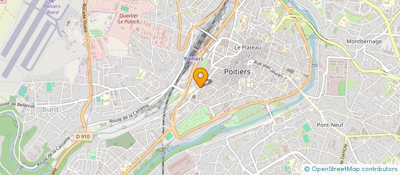 localisation de l'entreprise DRAGON MANAGEMENT  POITIERS