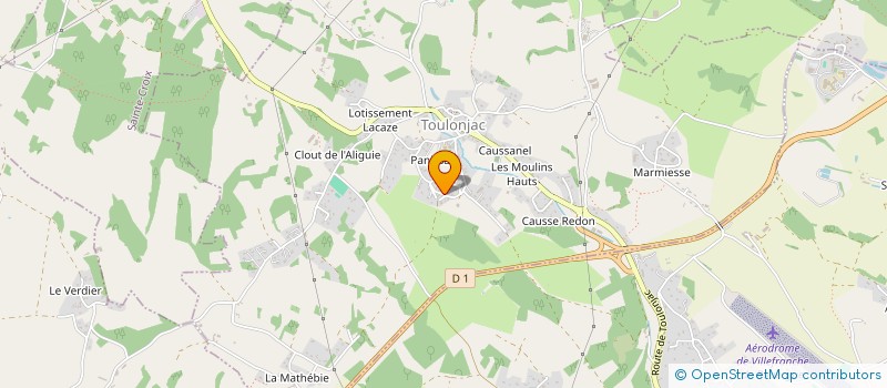 localisation de l'entreprise DRAGON MUAY THAI VILLEFRANCHE-DE-ROUERGUE  TOULONJAC