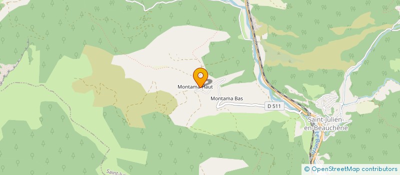 localisation de l'entreprise DRAGON NOIR  SAINT-JULIEN-EN-BEAUCHENE