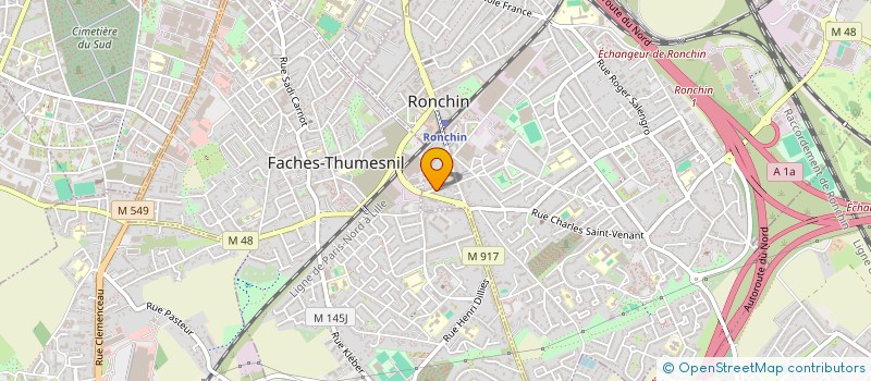 localisation de l'entreprise DRAGON SHOP  RONCHIN