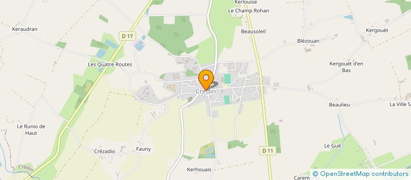 localisation de l'entreprise DRAGON VERT  CREDIN