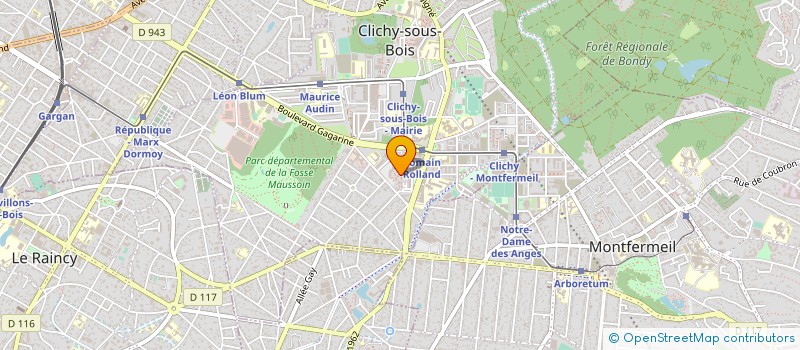 localisation de l'entreprise DRAGONELECT à CLICHY-SOUS-BOIS