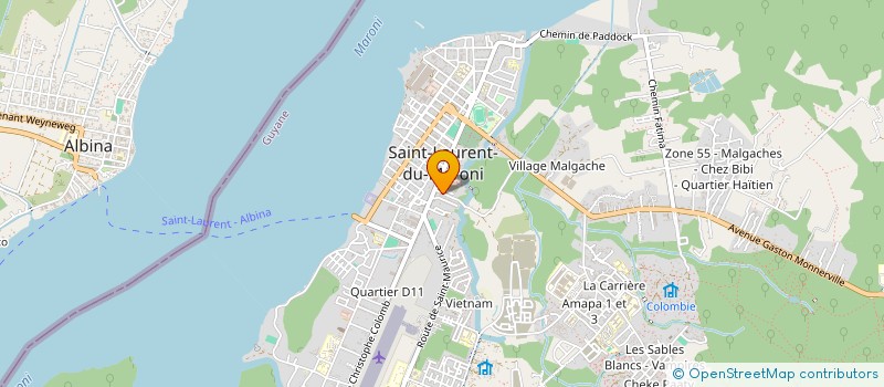 localisation de l'entreprise DRAGONNE LIMOUSINE à SAINT-LAURENT-DU-MARONI