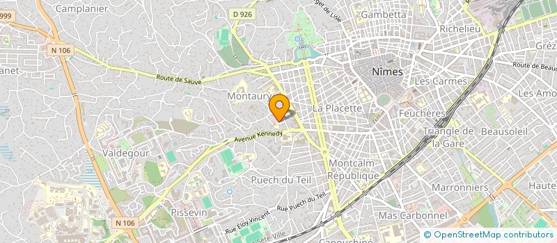 localisation de l'entreprise DRAGONS BOWLSUNITY  NIMES