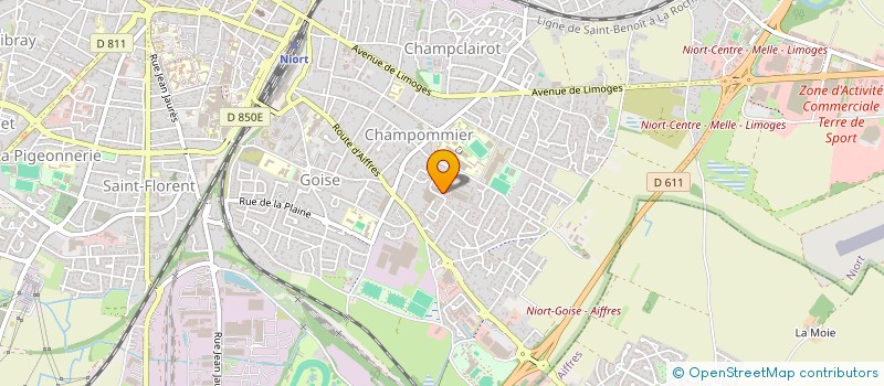 localisation de l'entreprise DRAGONS NIORTAIS FUTSAL  NIORT