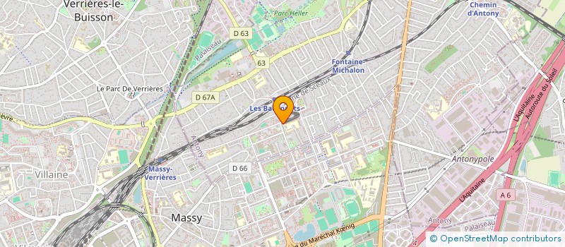 localisation de l'entreprise DRAGOS à ANTONY