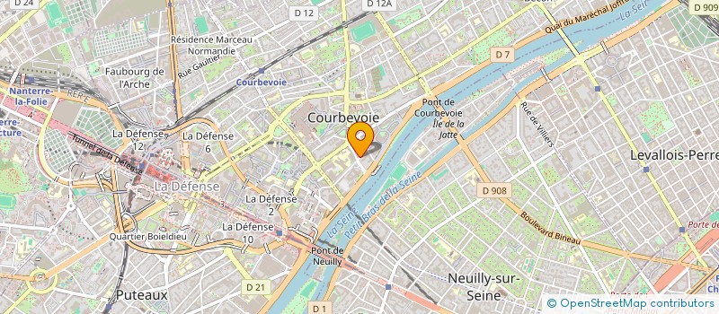 localisation de l'entreprise DRAGSTERS COURSES ET LIVRAISON à COURBEVOIE