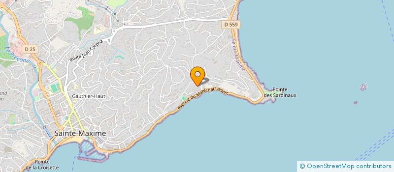 localisation de l'entreprise DRAI FINANCE CONSEIL ET PATRIMOINE à SAINTE-MAXIME