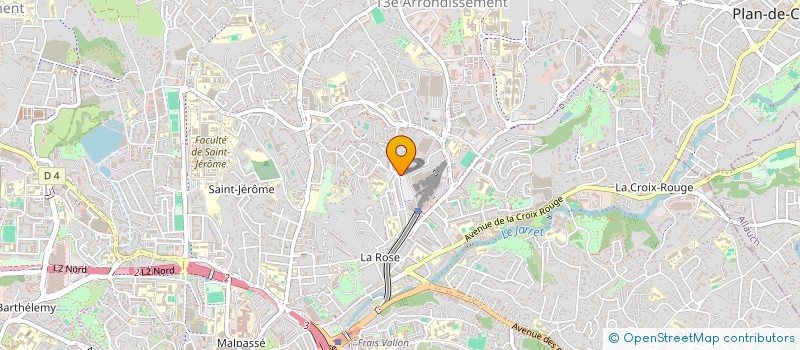 localisation de l'entreprise DRAI PERRIER CHOSSIS à MARSEILLE