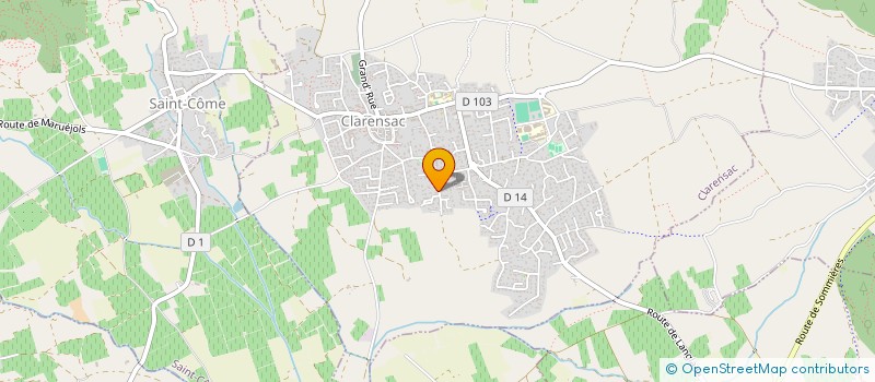 localisation de l'entreprise DRAI'S PADEL  CLARENSAC