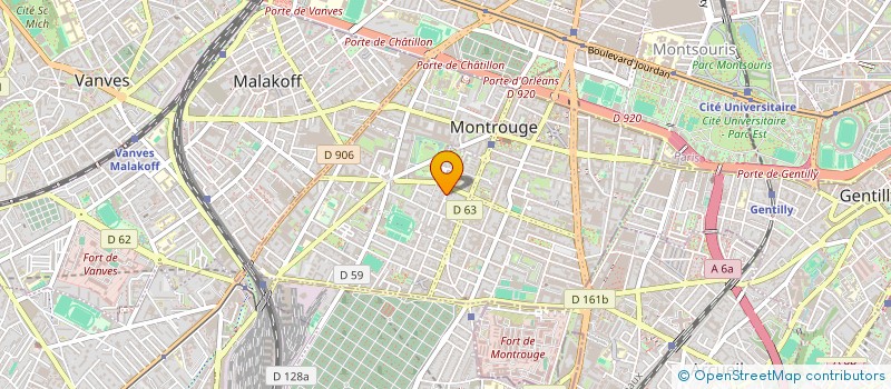 localisation de l'entreprise DRAILLE & BORALDE  MONTROUGE