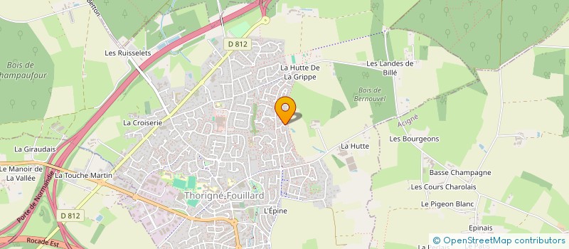 localisation de l'entreprise DRAINDOUIL  THORIGNE-FOUILLARD