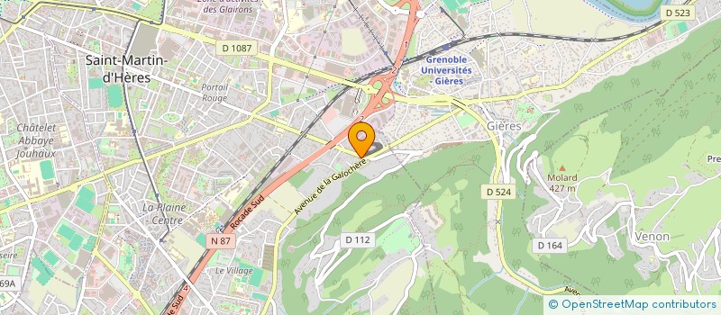 localisation de l'entreprise DRAKKAR  SAINT-MARTIN-D'HERES