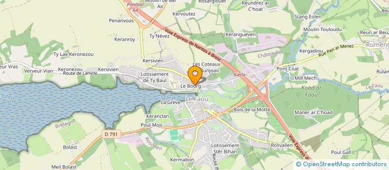 localisation de l'entreprise DRAKKAR AR FAOU  LE FAOU