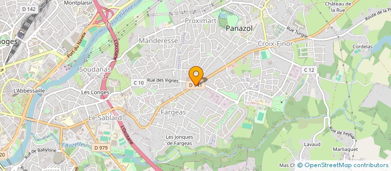 localisation de l'entreprise DRAKKAR AUTOMOBILES à PANAZOL
