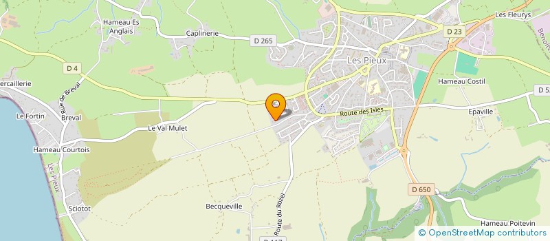 localisation de l'entreprise DRAKKAR IMMO  LES PIEUX