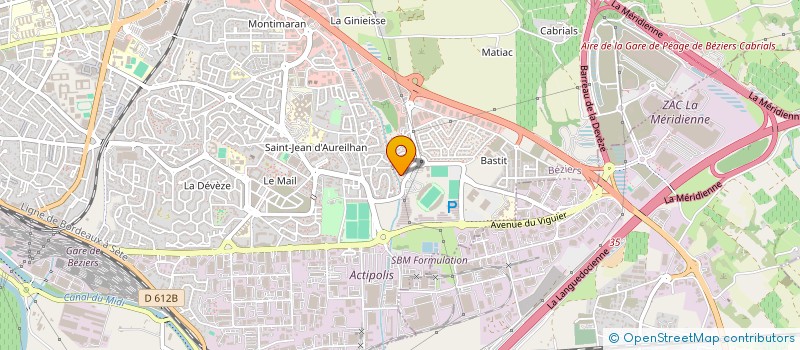 localisation de l'entreprise DRAME à BEZIERS