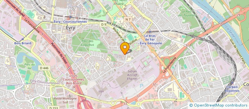 localisation de l'entreprise DRAME ECHAFAUDAGE SERVICES à EVRY-COURCOURONNES