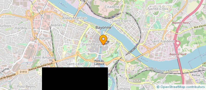 localisation de l'entreprise DRANAC LACOL à BAYONNE