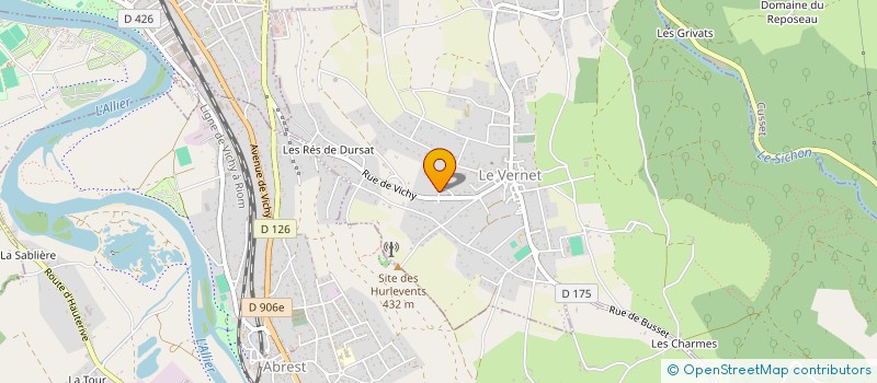 localisation de l'entreprise DRANAIS  LE VERNET