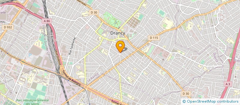 localisation de l'entreprise DRANCY CONTROLE TECHNIQUE à DRANCY