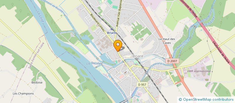 localisation de l'entreprise DRANECH à BRIARE