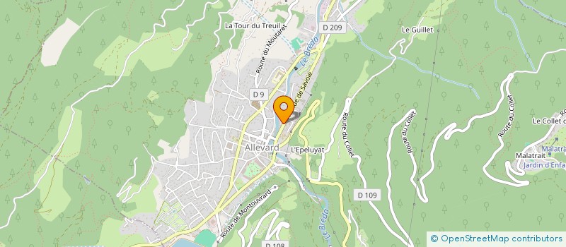 localisation de l'entreprise DRANER SASU à ALLEVARD
