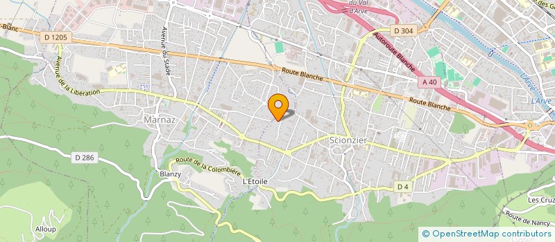 localisation de l'entreprise DRANGIP 83 à SCIONZIER
