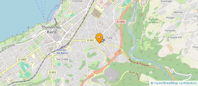 localisation de l'entreprise DRANSE  THONON-LES-BAINS