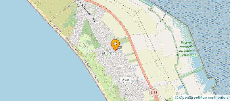 localisation de l'entreprise DRAPEAU  BARBATRE