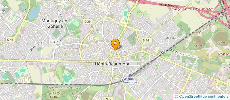 localisation de l'entreprise DRAPIER  HENIN-BEAUMONT