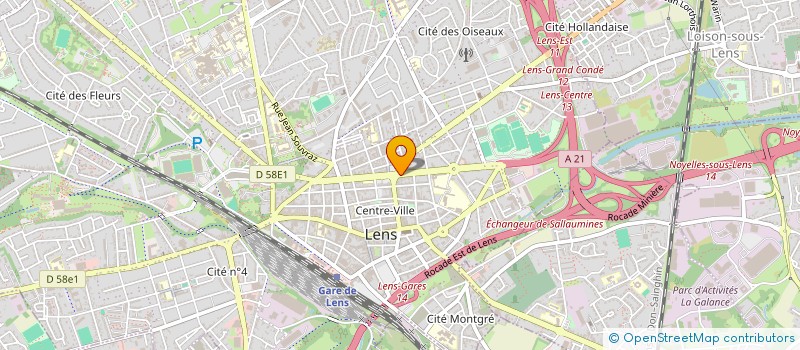 localisation de l'entreprise DRARI  LENS