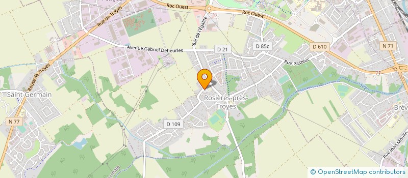 localisation de l'entreprise DRAS à ROSIERES-PRES-TROYES