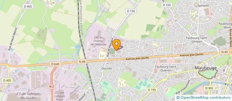 localisation de l'entreprise DRASTIC  MAUBEUGE