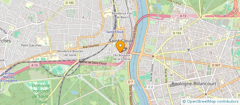 localisation de l'entreprise DRAVA à SAINT-CLOUD