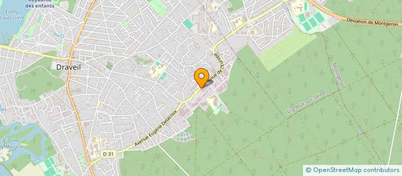 localisation de l'entreprise DRAVEIL AUTO CONTROLE à DRAVEIL