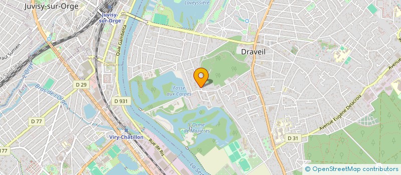 localisation de l'entreprise DRAVEIL BASKET CLUB (DBC) à DRAVEIL