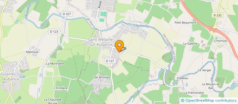 localisation de l'entreprise DRAVEL à SAINT-MELAINE-SUR-AUBANCE