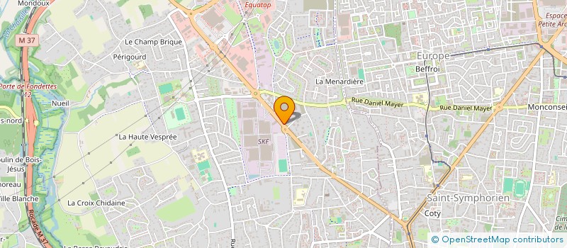 localisation de l'entreprise DRAVERT S.A.  SAINT-CYR-SUR-LOIRE