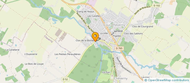 localisation de l'entreprise DRAVINO  COUR-CHEVERNY