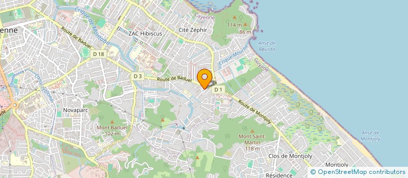 localisation de l'entreprise DRAW CORPORATE PILOT  CAYENNE