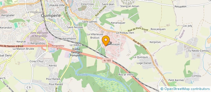 localisation de l'entreprise DRB CONCEPT  QUIMPERLE