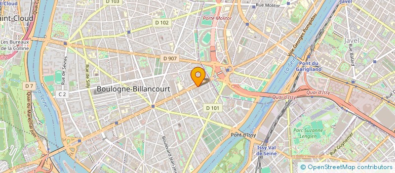 localisation de l'entreprise DRB ENVIRONNEMENT à BOULOGNE-BILLANCOURT