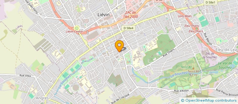 localisation de l'entreprise DRBAT  LIEVIN