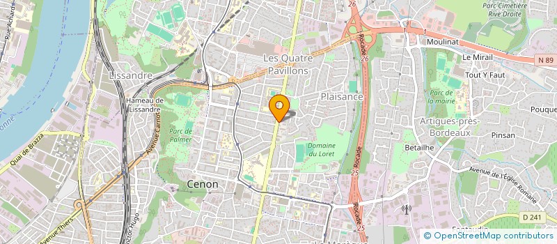 localisation de l'entreprise DRC 33 à CENON