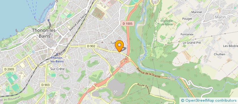 localisation de l'entreprise DRC à THONON-LES-BAINS